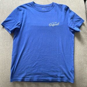 JCrew x Oxford Pennant Blue Tee, Size M